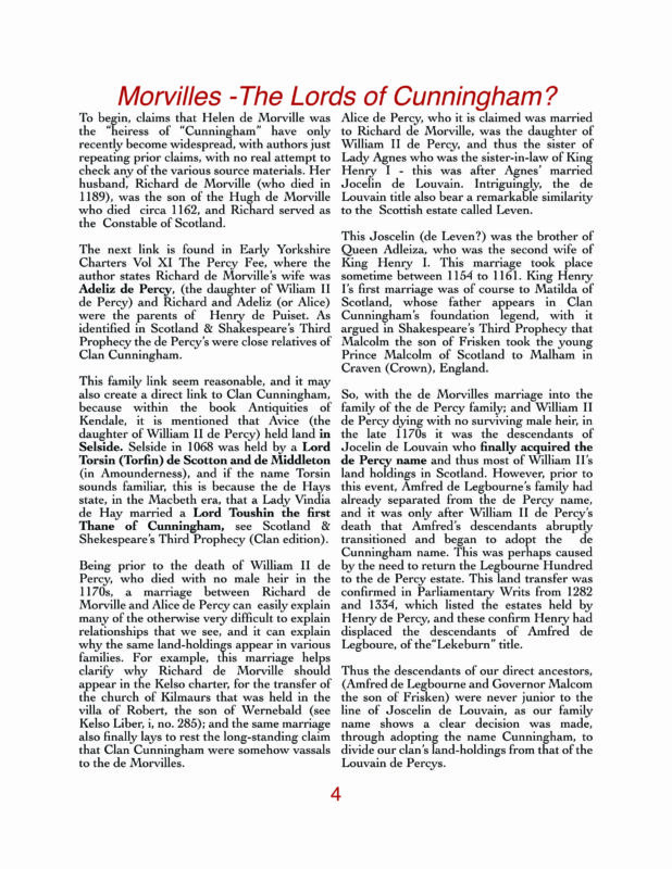 2025 1 15 Vol 94 The De Morville link to Cunningham page 4