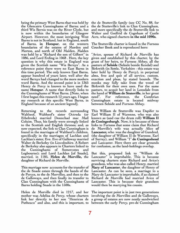 2025 1 15 Vol 94 The De Morville link to Cunningham page 7