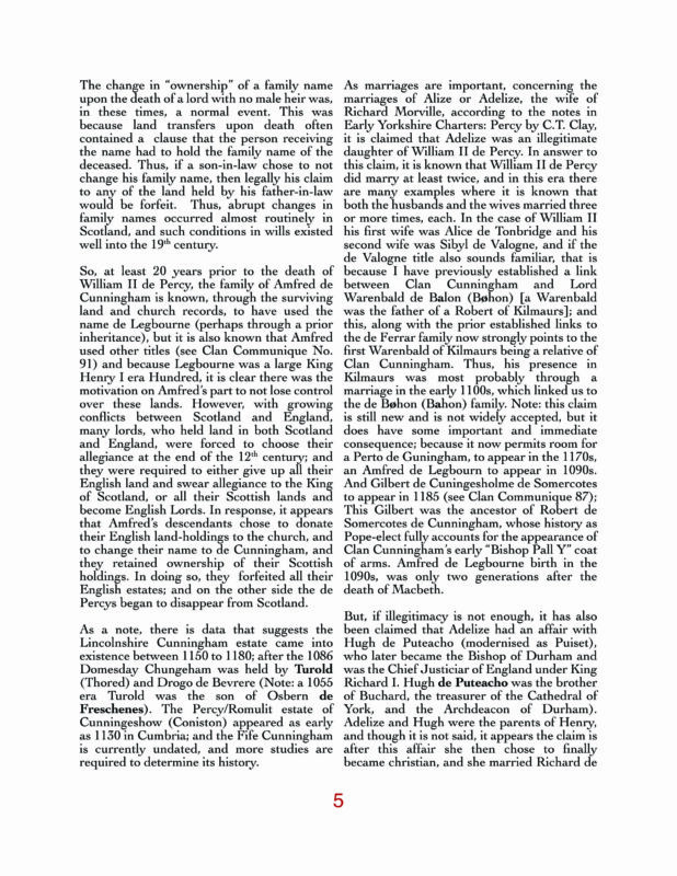 2025 1 15 Vol 94 The De Morville link to Cunningham page 5