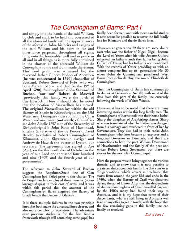 2025 10 15 Vol 1 Issue 97 The Cunninghams of Barns page 8