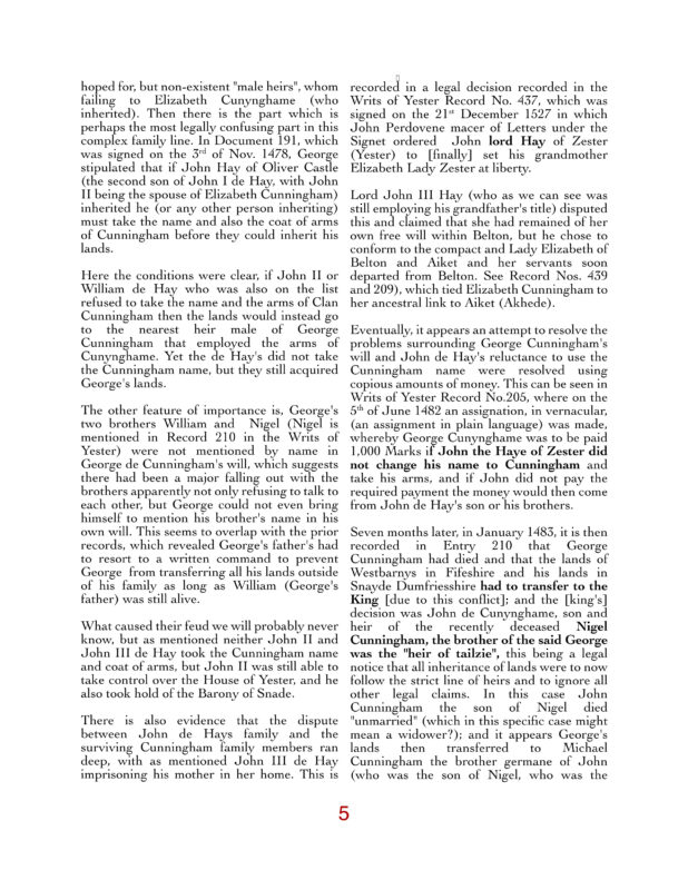 2026 1 15 Vol 1 Issue 98 The Cunningham of Barns Part II page 5