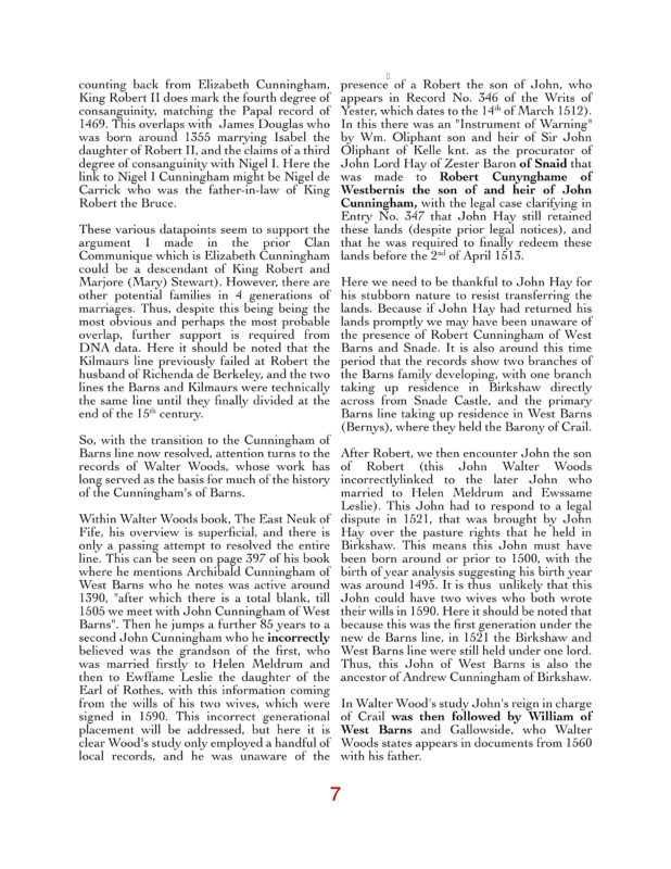2026 1 15 Vol 1 Issue 98 The Cunningham of Barns Part II page 7